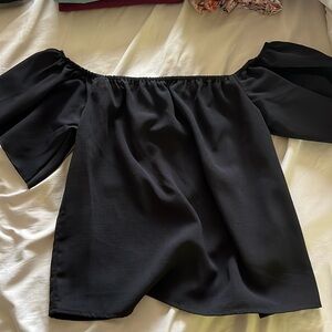 SHEIN off-shoulder flutter sleeve top